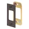 Prime-Line Prime-Line 2.75 in. H X 1.125 in. L Bronze Brown Steel Latch Strike Plate E 2482 - alternate 1